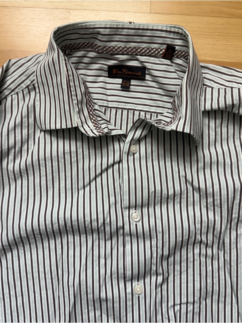 Ben Sherman Striped Men's Button-Up Shirt Mens Size XL